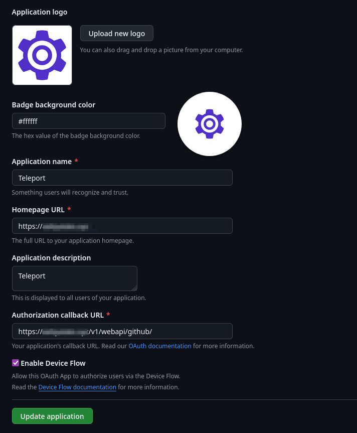 GitHub OAuth App